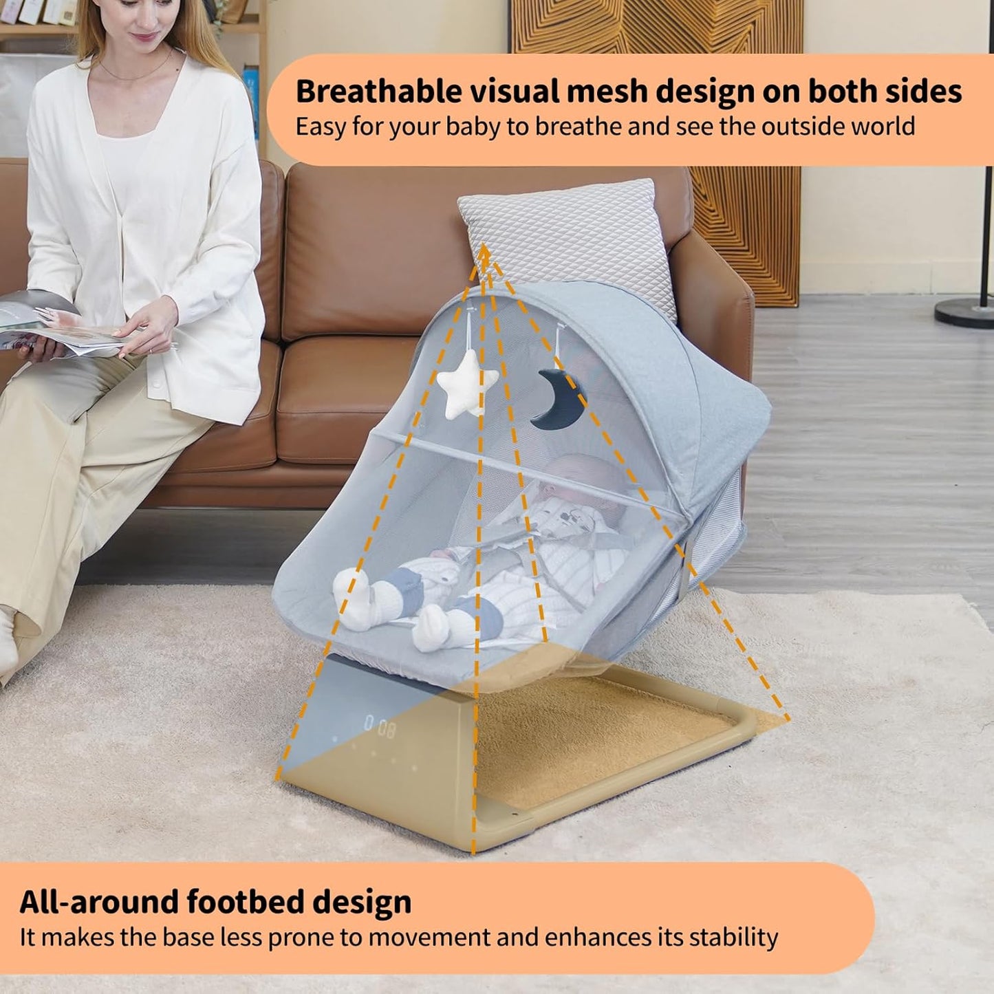 Luvelloo Baby Swing for Infants