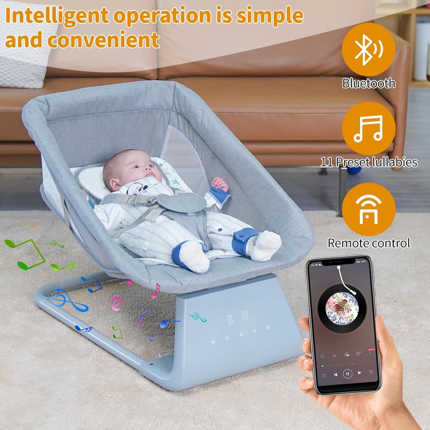 Luvelloo Baby Swing for Infants