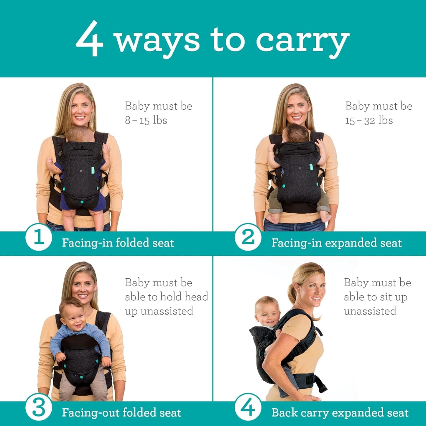 Luvelloo 4-in-1 Baby Carrier