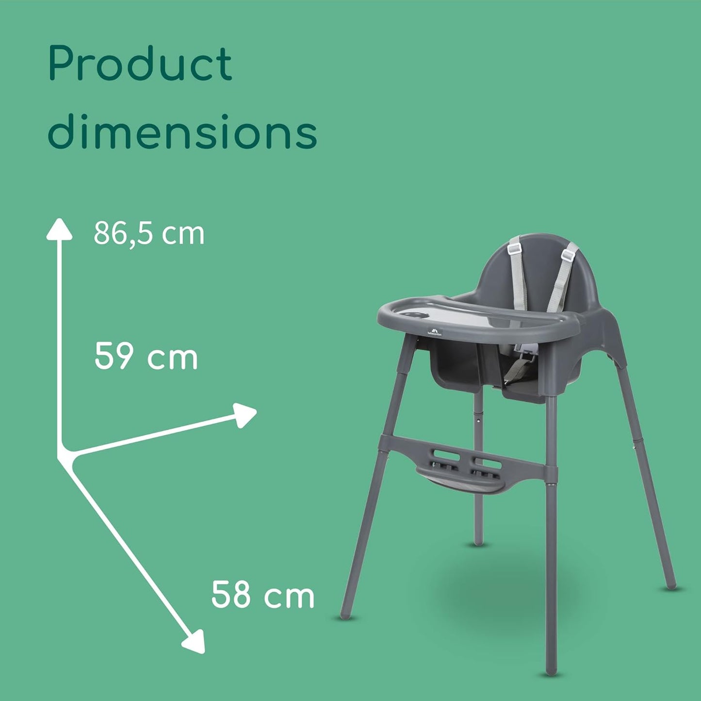 Luvelloo  2-In-1 Adjustable Baby High Chair